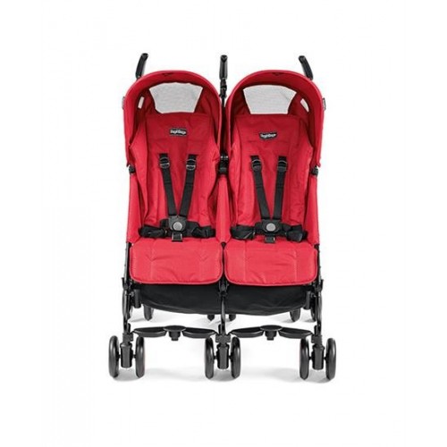 Peg Perego Pliko Mini Classico Twin İkiz Bebek Arabası Mod Red