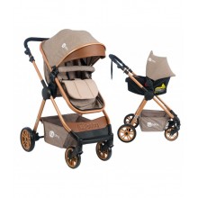 4 BABY AB-482 Cool Travel Sistem Bebek Arabası 2022 Model Kahverengi