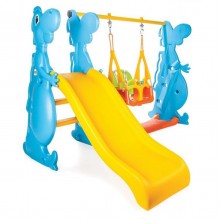 Dino Kaydırak ve Salıncak Seti