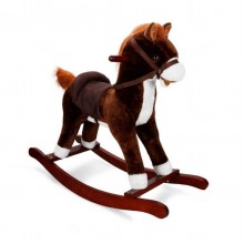 Sunman Sallanan At Hareketli ve Müzikli Kahverengi-Beyaz