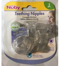 Nuby Dar Ağız Yumuşak Medikal Silikon Biberon Emziği Hızlı Akış