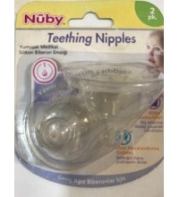 Nuby Geniş Ağız Yumuşak Medikal Silikon Biberon Emziği Yavaş Akış
